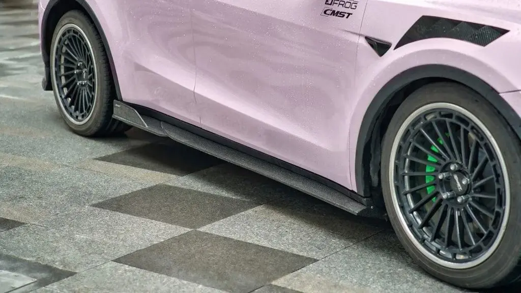 Cmst Tuning Carbon Fiber Side Skirts Ver.3 For Tesla Model Y 1