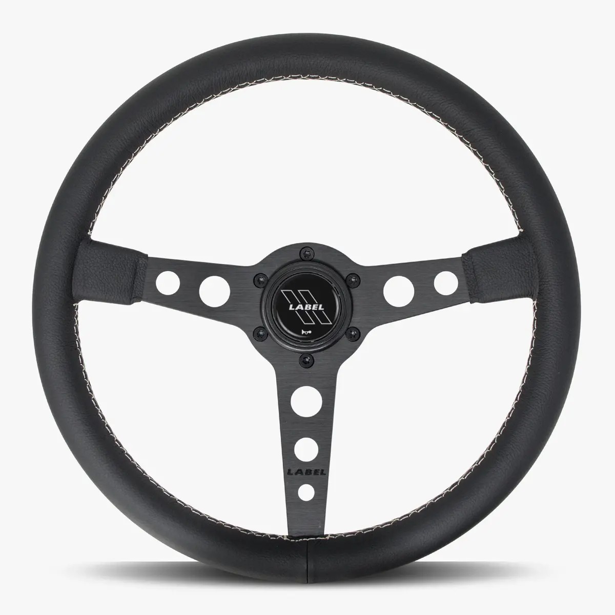 The Daytona | Black Leather | Black Spoke | White Stitch 1