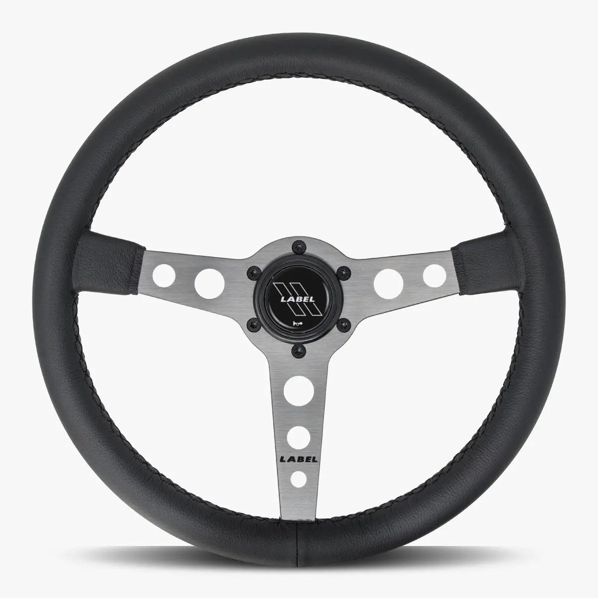 The Daytona | Black Leather | Graphite Spoke | Black Stitch 1