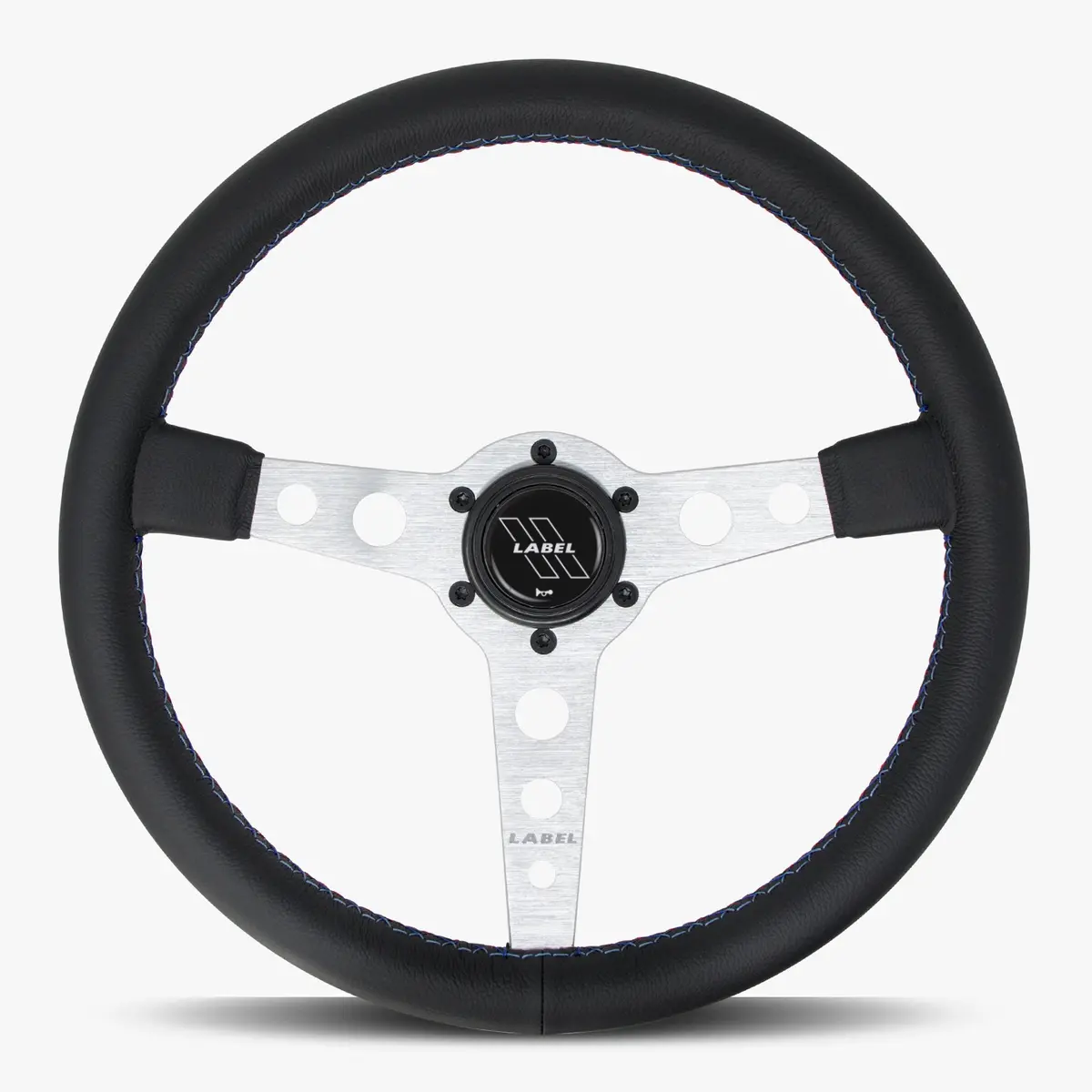 The Daytona | Black Leather | Silver Spoke | Bavarian Stitch 1