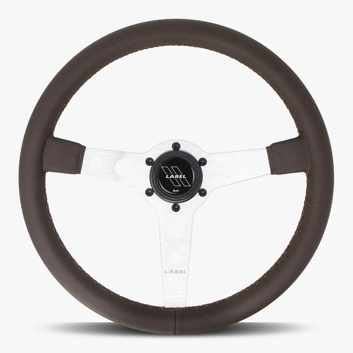 The Daytona | Nappa Brown Leather  | Silver Spoke | Brown Stitch 1