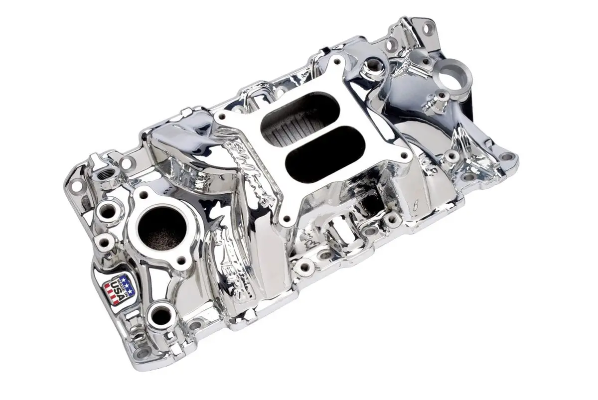 Edelbrock Performer Rpm Air-Gap Intake Manifold – 7561-Cp For Carbureted V8S 1