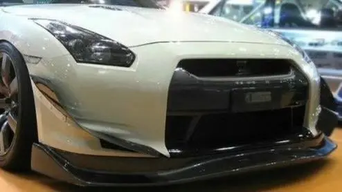Epr Carbon Fiber Am Style Front Lip With Undertray For Gtr R35 08-12 1