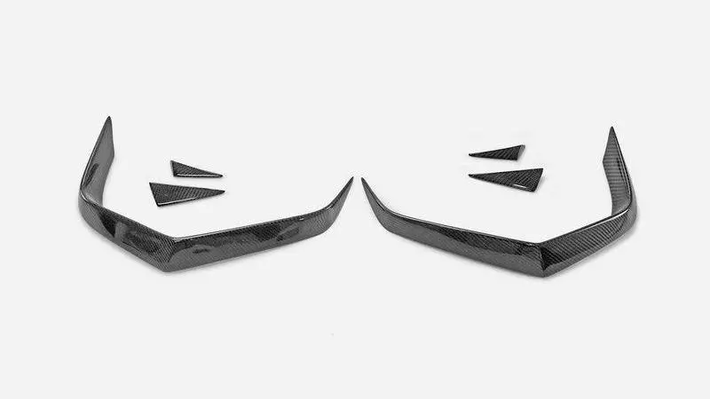 Epr Carbon Fiber V Type Rear Bumper Canards For Infiniti Q60 Cv37 17 Onwards 1