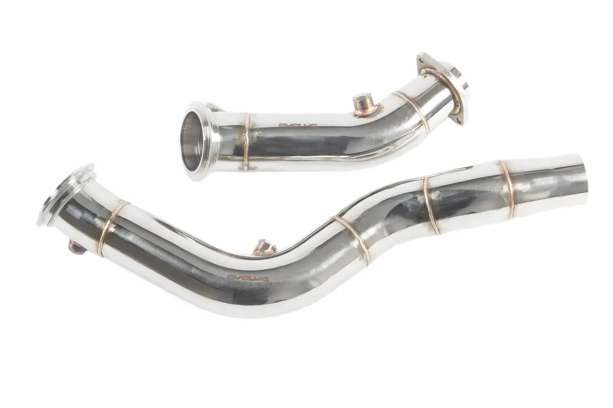 Evolve Catless Turbo Downpipes - Bmw 2 Series F87 M2 Competition | 3 Series F80 M3 | 4 Series F82 | F83 M4 S55 1