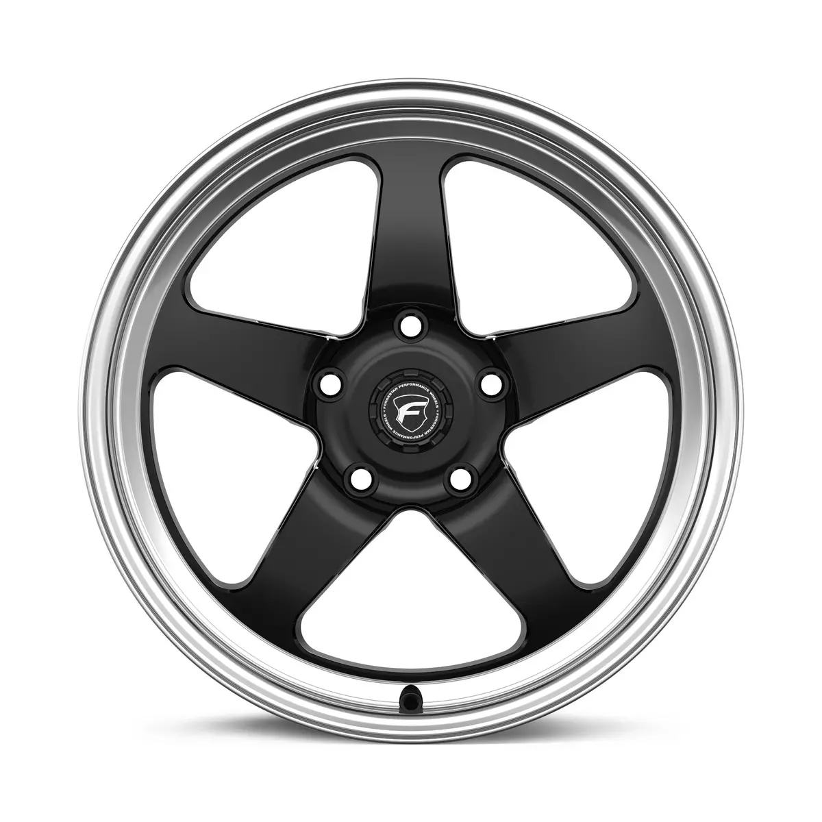 Forgestar D5 Drag Racing Wheels - Gloss Black W/Machined Lip - 17X10 - Sold Individually 3