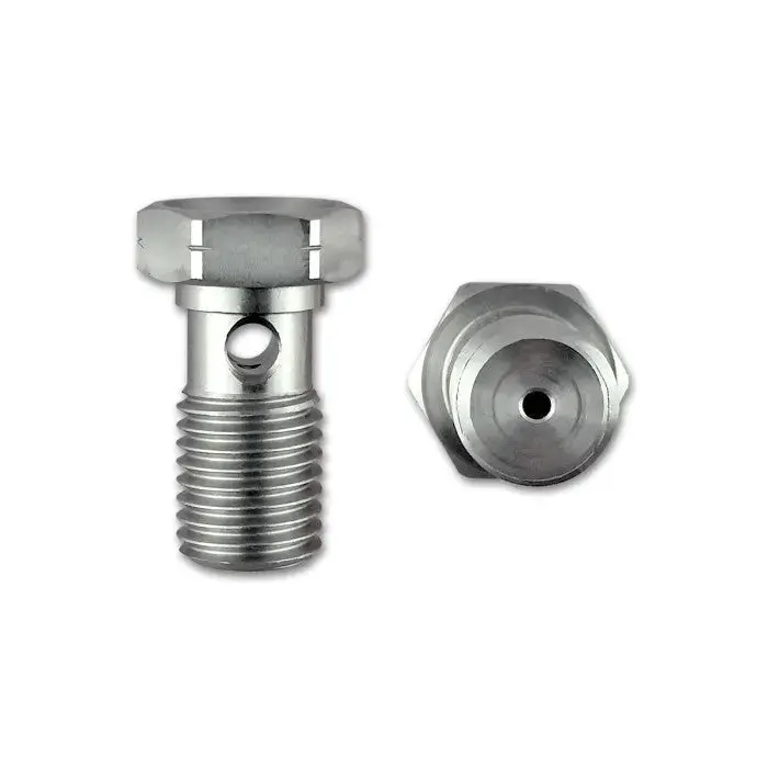 Hel Stainless Steel M12 X 1.5 Banjo Bolt With 1.5Mm Restriction For Turbo Oil Feeds 1