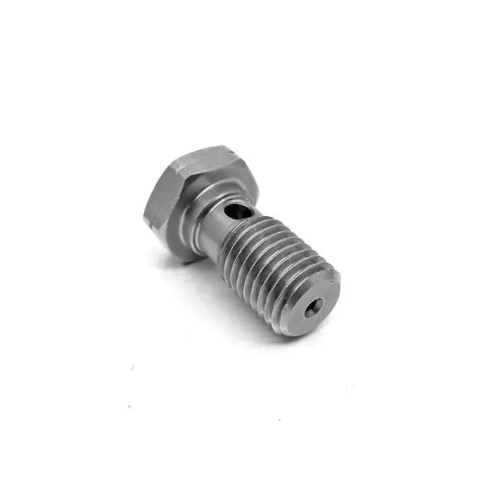 Hel Stainless Steel M10 X 1.5 Banjo Bolt With 1.5Mm Restriction For Turbo Oil Feeds 1