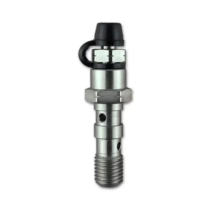 Hel Stainless Steel M10 X 1.25 Double Banjo Bolt With Bleed Nipple 1