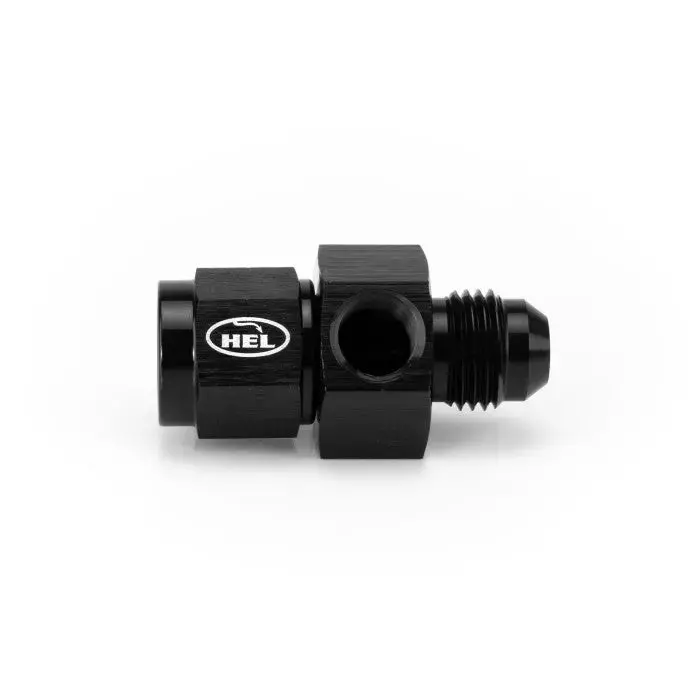 Hel Aluminium -6 An Female To -6 An Male Straight Adapter With 1/8" Npt Sensor Port 1