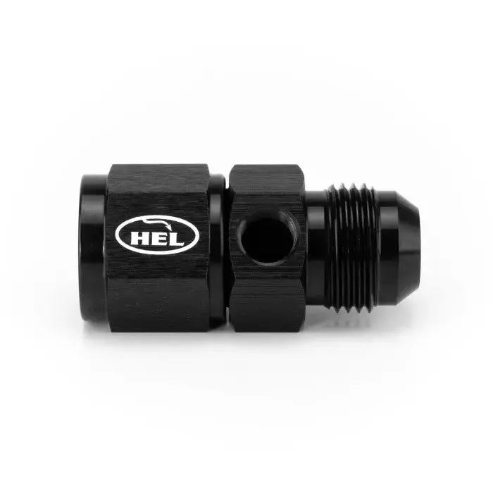 Hel Aluminium -10 An Female To -10 An Male Straight Adapter With 1/8" Npt Sensor Port 1