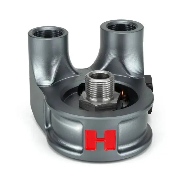 Hel Thermostatic 90 Degree Oil Filter Sandwich Plate 1