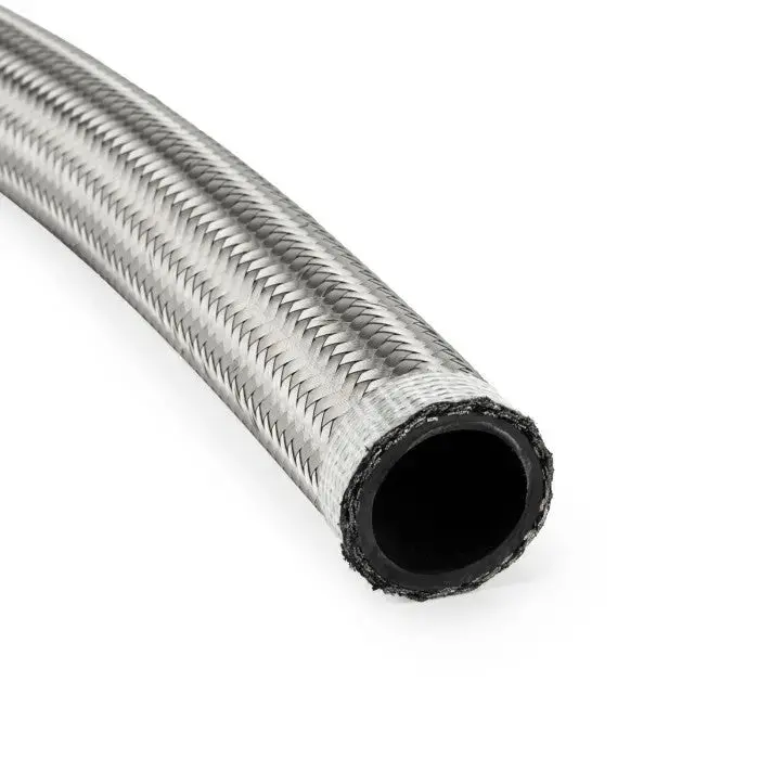 An16 Rubber Stainless Braided Fuel Oil Coolant Hose Line 1