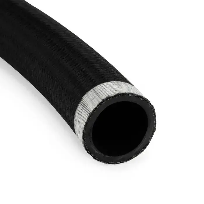 An20 Rubber Black Nylon Braided Fuel Oil Coolant Hose Line 1