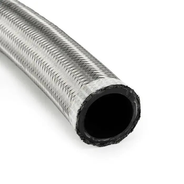 An20 Rubber Stainless Braided Fuel Oil Coolant Hose Line 1
