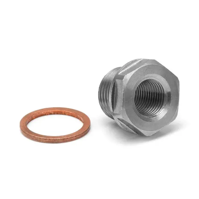 Hel Stainless Steel M16 X 1.5 Port Plug With M10 X 1.00 Sensor Port 1