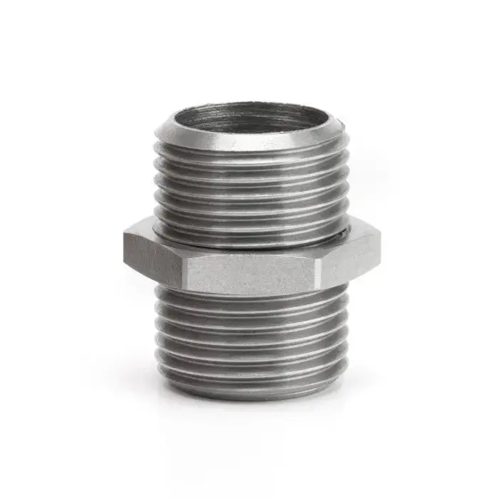 Hel Centre Bolt/Oil Filter Housing Threaded Male Straight Adapter (With Locknut) 1
