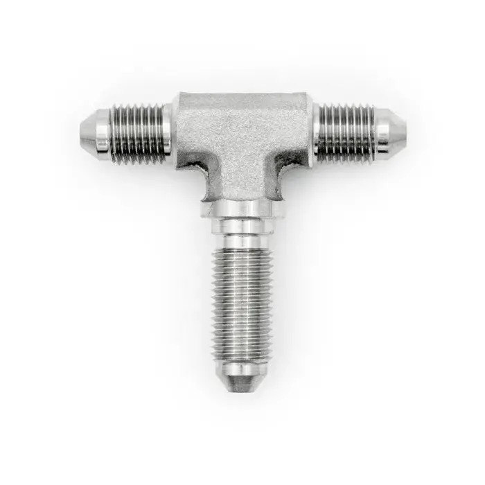 Hel Stainless Steel -3 An Male T-Piece Adapter With Bulkhead Fitting On The Leg 1