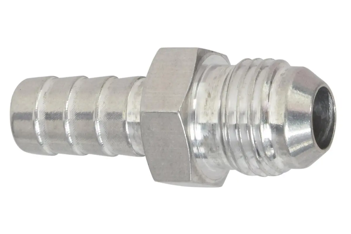 Ict Billet F06An375Ba-A Hose Barb Fitting (6Mm Thread, -6An) 1