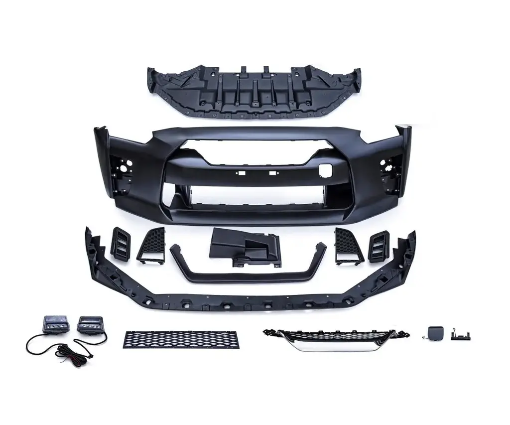 Cmst Tuning Polypropylene Pp Front Bumper & Front Lip For Nissan Gtr Gt-R R35 2008-2016 Facelift Conversion 1