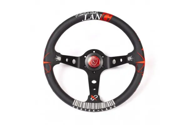 Vertex Lang Steering Wheel-Leather 330Mm X 90Mm Deep 1