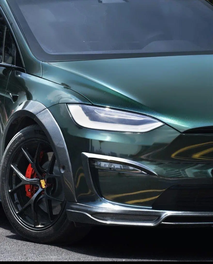 Cmst Tuning Carbon Fiber Front Upper Valences For Tesla Model X 2022-On 1