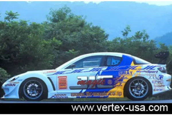 Vertex Lang Side Skirts For 2003-2012 Mazda Se3p Rx-8 1