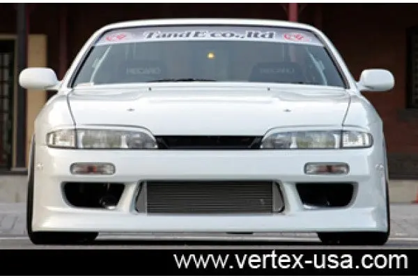 Vertex Lang Front Bumper For 1995-1996 Nissan S14 240Sx Zenki 1