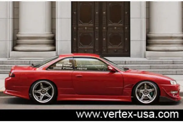 Vertex Lang Side Skirts For 1995-1998 Nissan S14 240Sx Kouki 1
