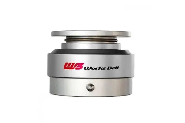Works Bell Rapfix Steering Wheel Quick Release - Silver 1