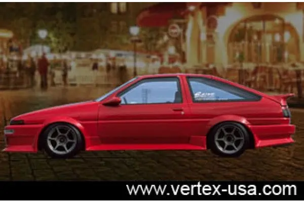 Vertex Side Skirts For 1983-1987 Toyota Ae86 Corolla 1