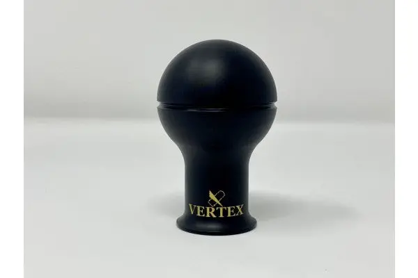 Vertex Monochrome Shift Knob Black With Gold Logo 1