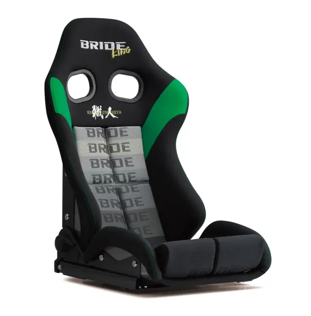 Bride Stradia Iii King Reclining Seat - Black & Green / Carbon Shell / Frp Silver Shell 1