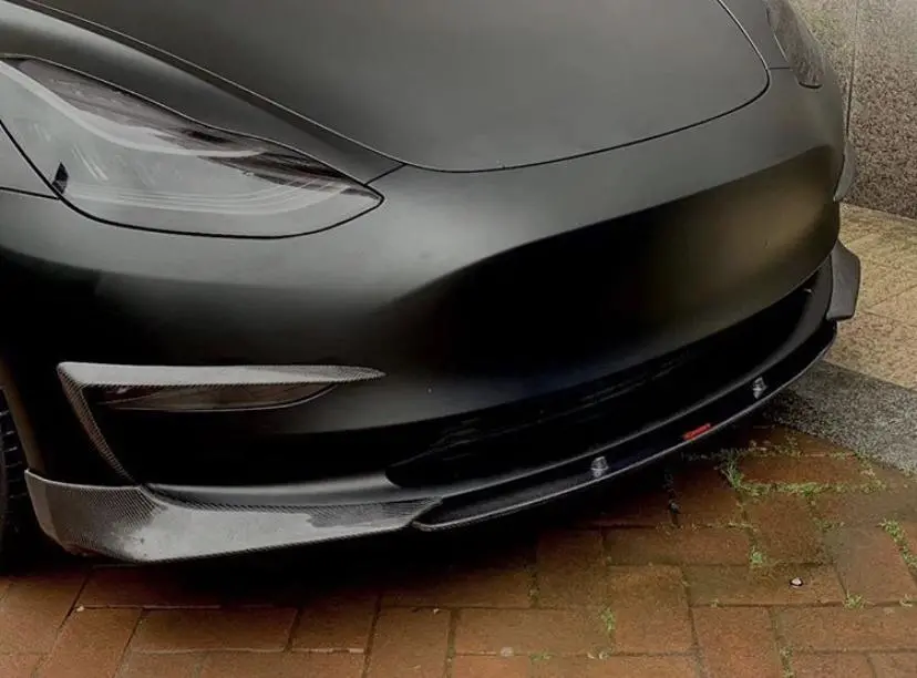 Cmst Tuning Tesla Model 3 Carbon Fiber Front Lip Ver.3 1