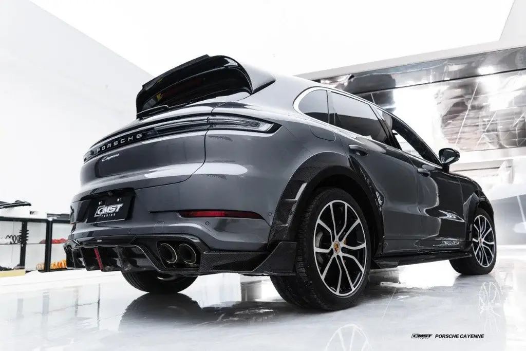 Cmst Tuning Carbon Fiber & Frp Rear Diffuser & Canards For Porsche Cayenne 9Y0 9Y3 E-Hybrid 3
