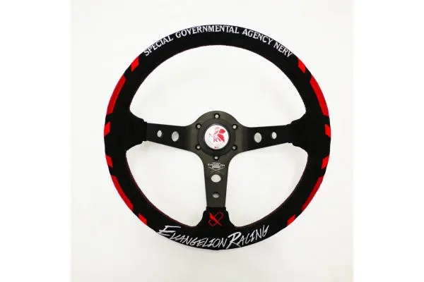 Vertex X Evangelion Racing Collaboration Steering Wheel Ver.3 Nerv Model-Leather 330Mm X 90Mm Deep (Limited Edition) 1