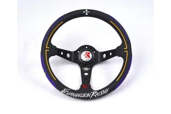 Vertex X Evangelion Racing Collaboration Steering Wheel Ver.1-Leather 330Mm X 90Mm Deep (Limited Edition) 1