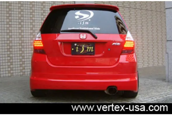 Vertex Honda Fit Ism Rear Half Spoiler (Rear Lip) 1
