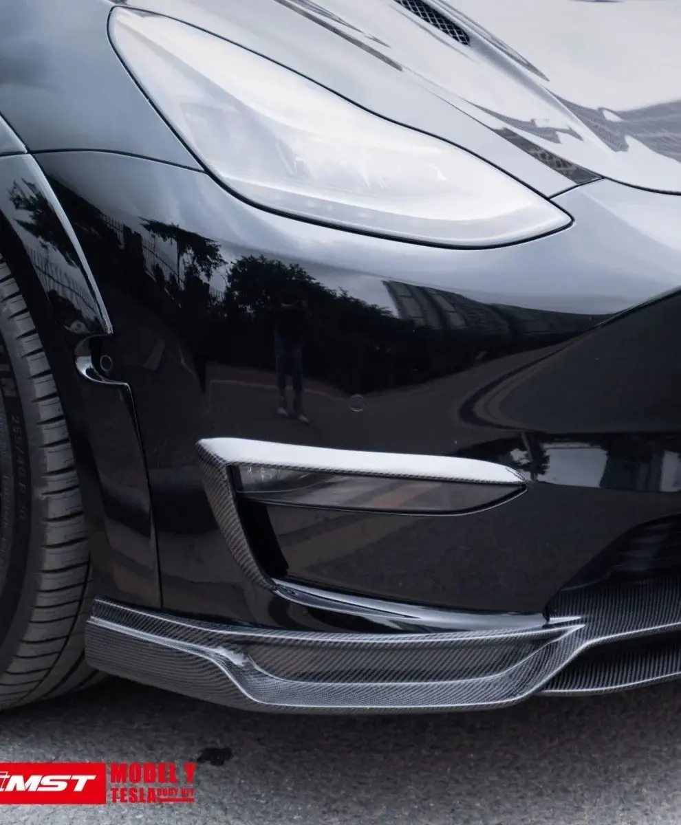 Cmst Tuning Carbon Fiber Upper Valences Ver.1  For Tesla Model Y 1