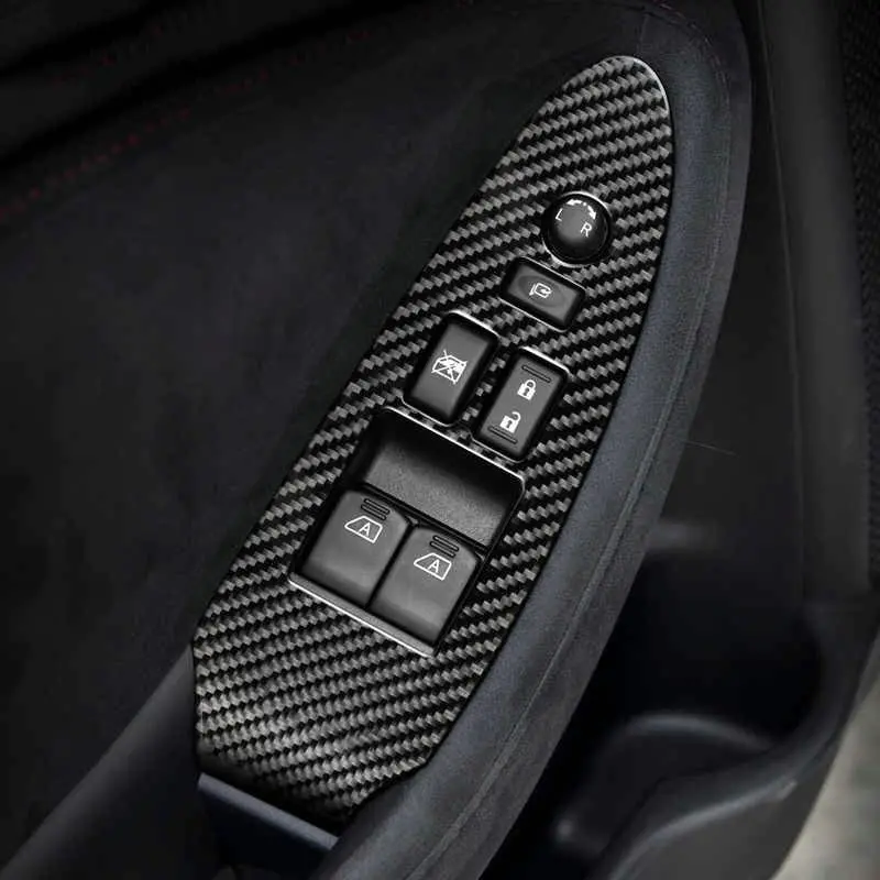 Epr Carbon Fiber Window Switch Cover (Stick On) Lhd Only For 2009-On 370Z Z34 1