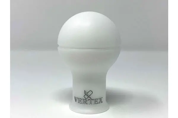Vertex Monochrome Shift Knob Limited Edition White With Silver Logo 1