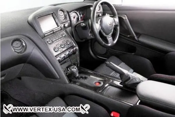 R-Vertex 2010-Up Nissan R35 Gtr Interior Real Carbon Processing Kit 1