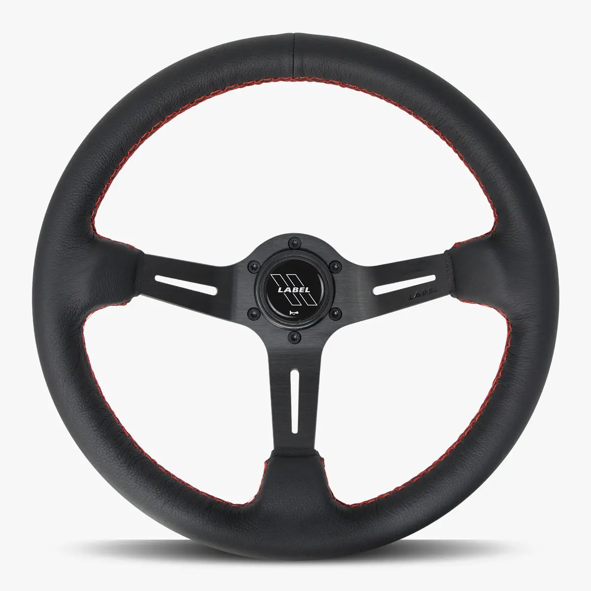 The Le Mans | Black Leather | Black Spoke | Red Stitch 1