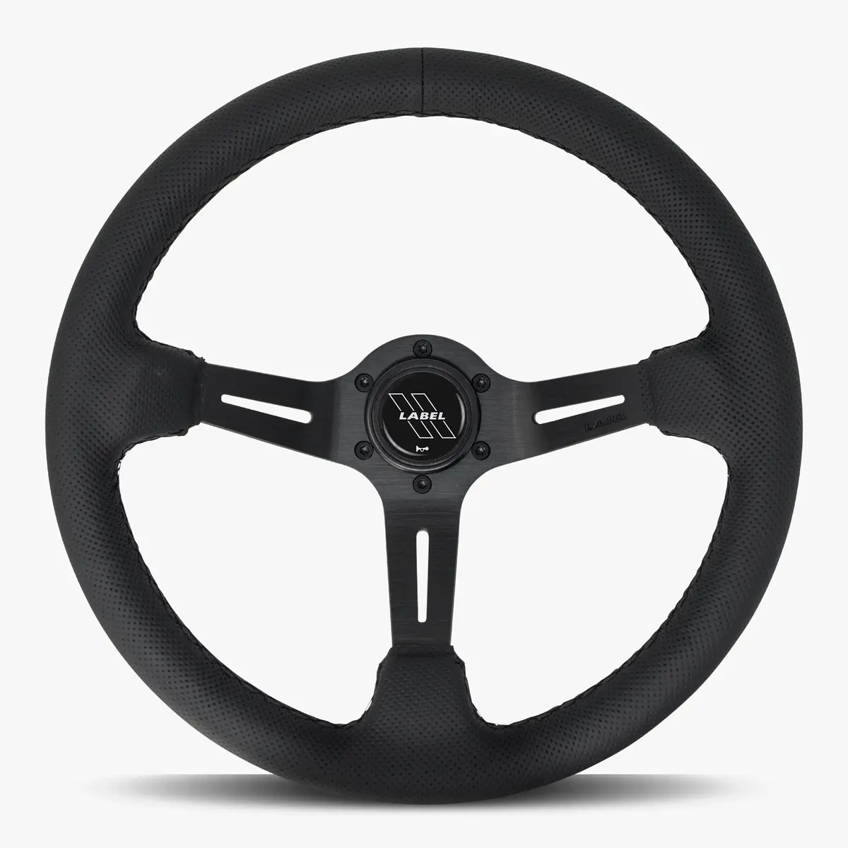 The Le Mans | Black Perforated Leather | Black Spoke | Black Stitch 1