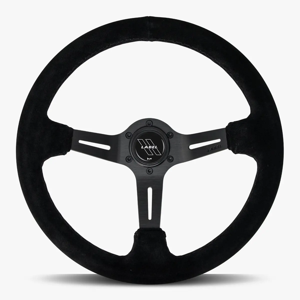 The Le Mans | Black Alcantara Suede | Black Spoke | Black Stitch 1