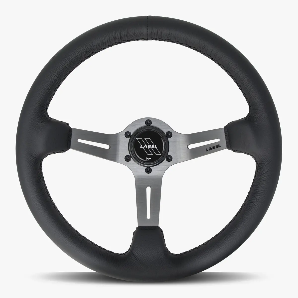 The Le Mans | Black Leather | Graphite Spoke | Black Stitch 1