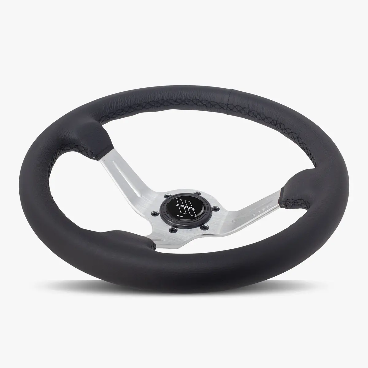 The Le Mans | Black Leather | Silver Spoke | Black Stitch 1