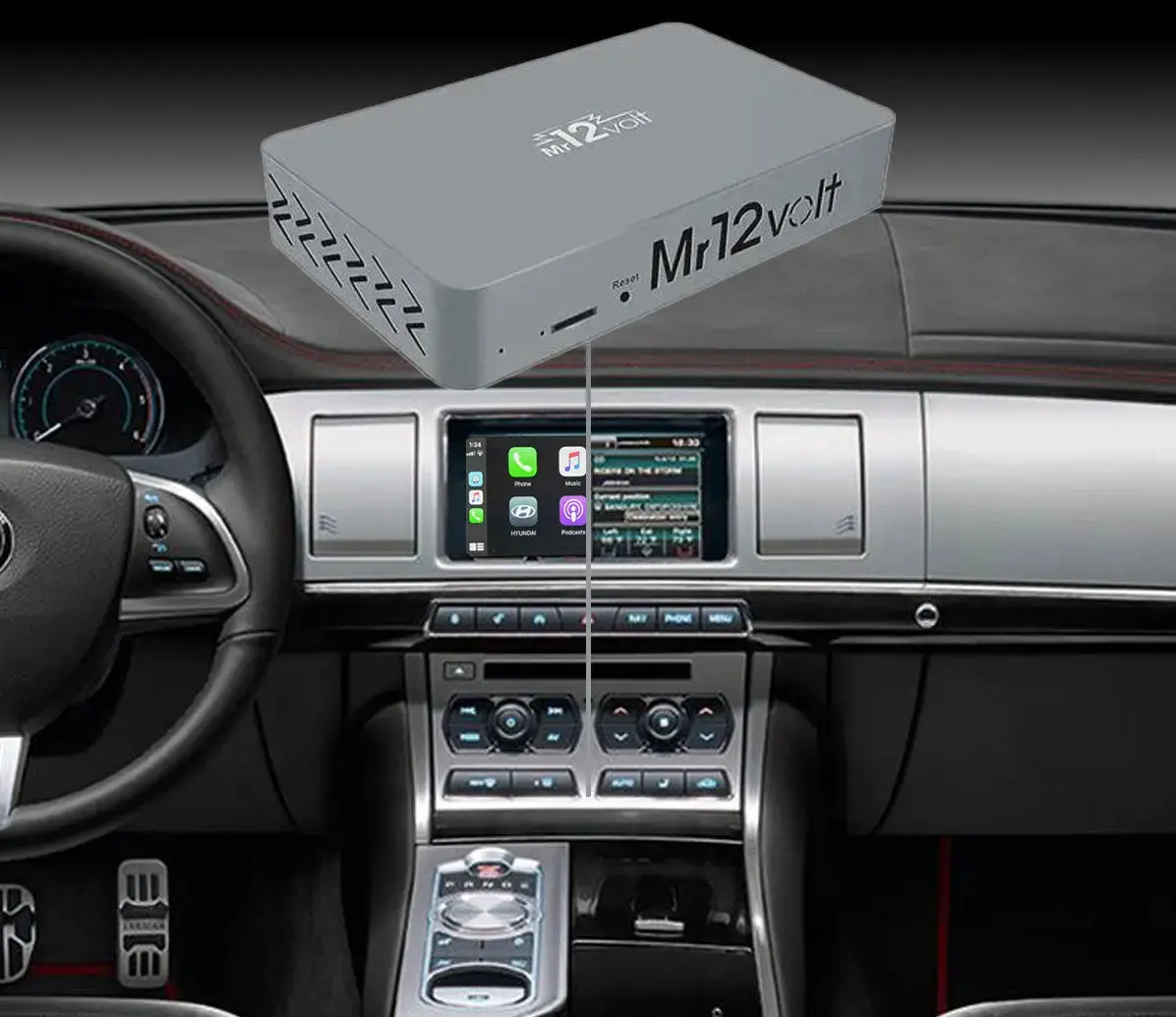 Mr12volt Jaguar Xf, Xfr, Xk, Xkr - High End Audio Most Bus Carplay & Aa Interface Oem Mic Support 1