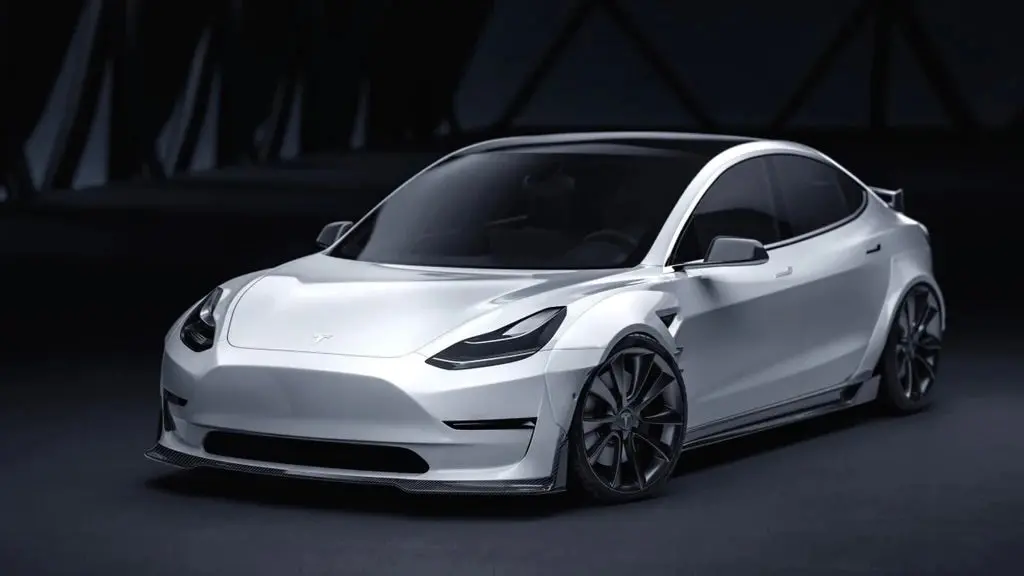 Cmst Tuning Tesla Model 3 Carbon Fiber Front Lip Ver.5 1