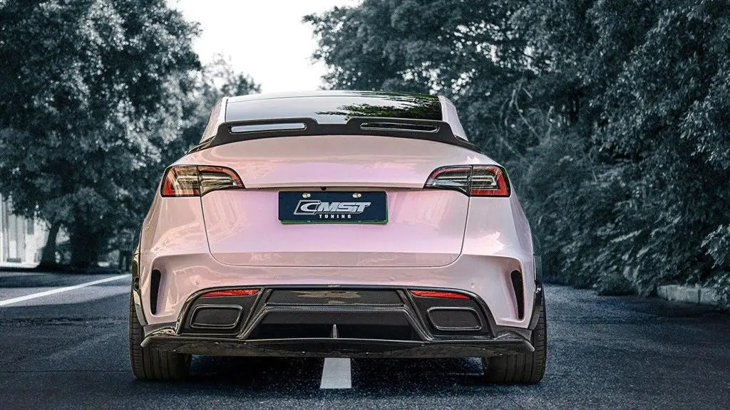 Cmst Tuning Carbon Fiber Rear Diffuser Ver.3 For Tesla Model Y 1